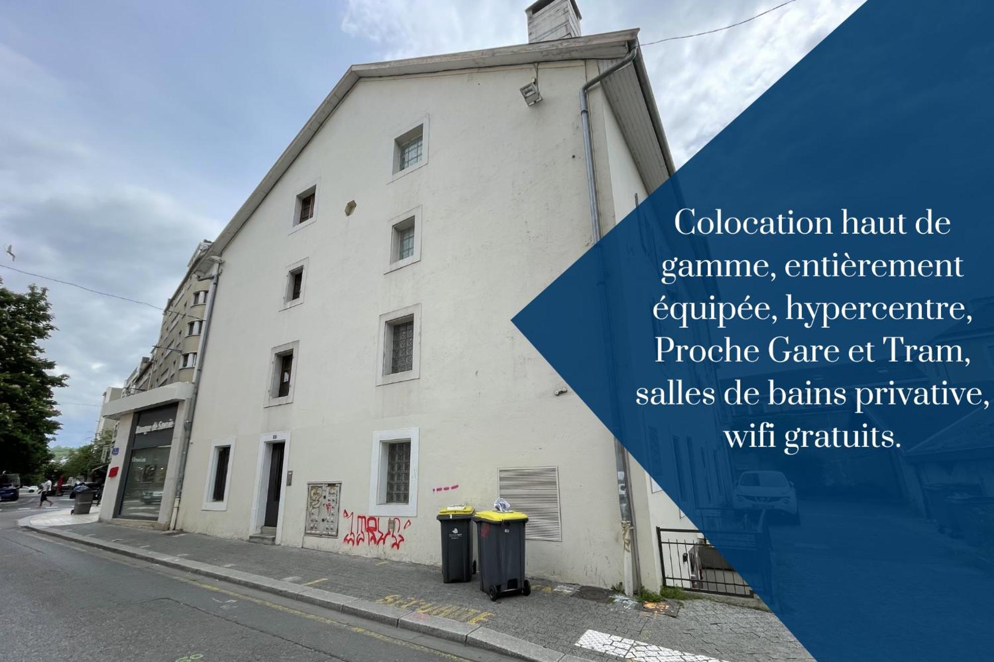 La Coloc Choco - Belle Colocation En Hypercentre / 5 Chambres Privees / Salle De Bains Privative / Proche Gare Et Tram / Wifi Et Netflix Annemasse Exterior foto